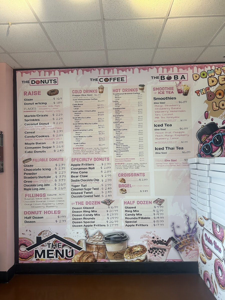 The Donut House Menu - Image 1